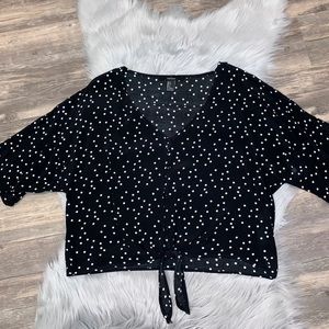 Forever 21 Blouse Crop Top
